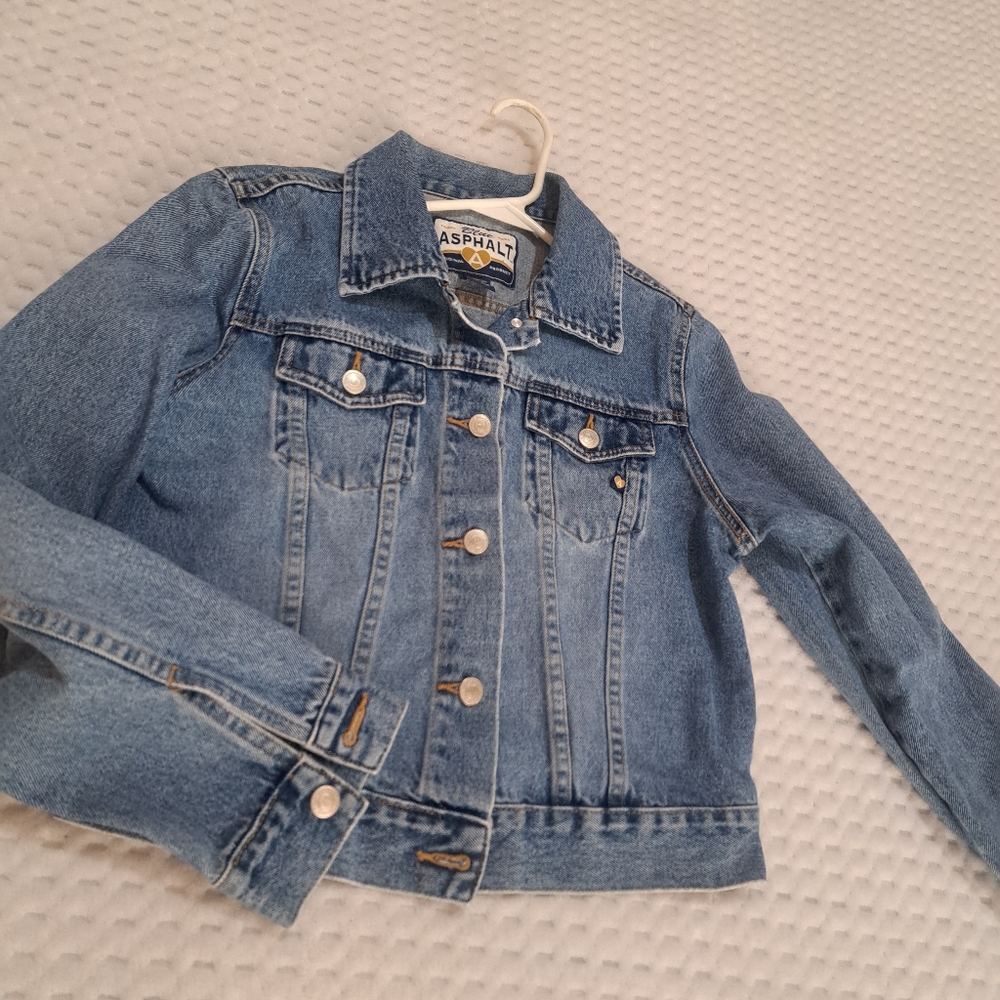 ASPHALT Jacket Denim Lt.blue Women Size M - Picture 7 of 10
